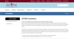 Desktop Screenshot of acvimfoundation.org