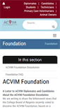 Mobile Screenshot of acvimfoundation.org