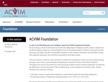 Tablet Screenshot of acvimfoundation.org